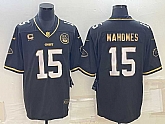 Men's Kansas City Chiefs #15 Patrick Mahomes Black Gold 4-star C Patch Vapor Untouchable Limited Stitched Jersey,baseball caps,new era cap wholesale,wholesale hats